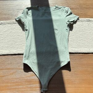 Abercrombie & Fitch Bodysuit in Soft Green